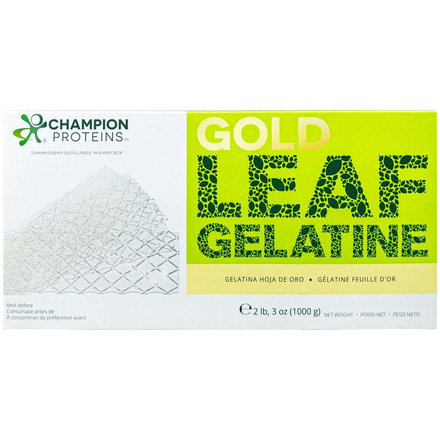 Gold Leaf Gelatine Sheets