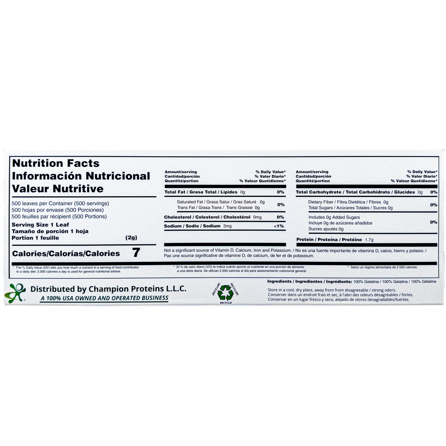 Gold Leaf Gelatine Sheets